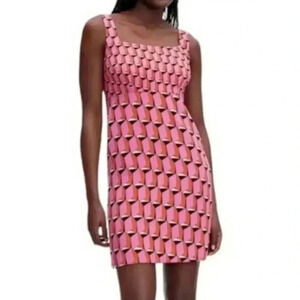 Diane Von Furstenberg for Target Women’s 90s Modern geo print dress NWOT…